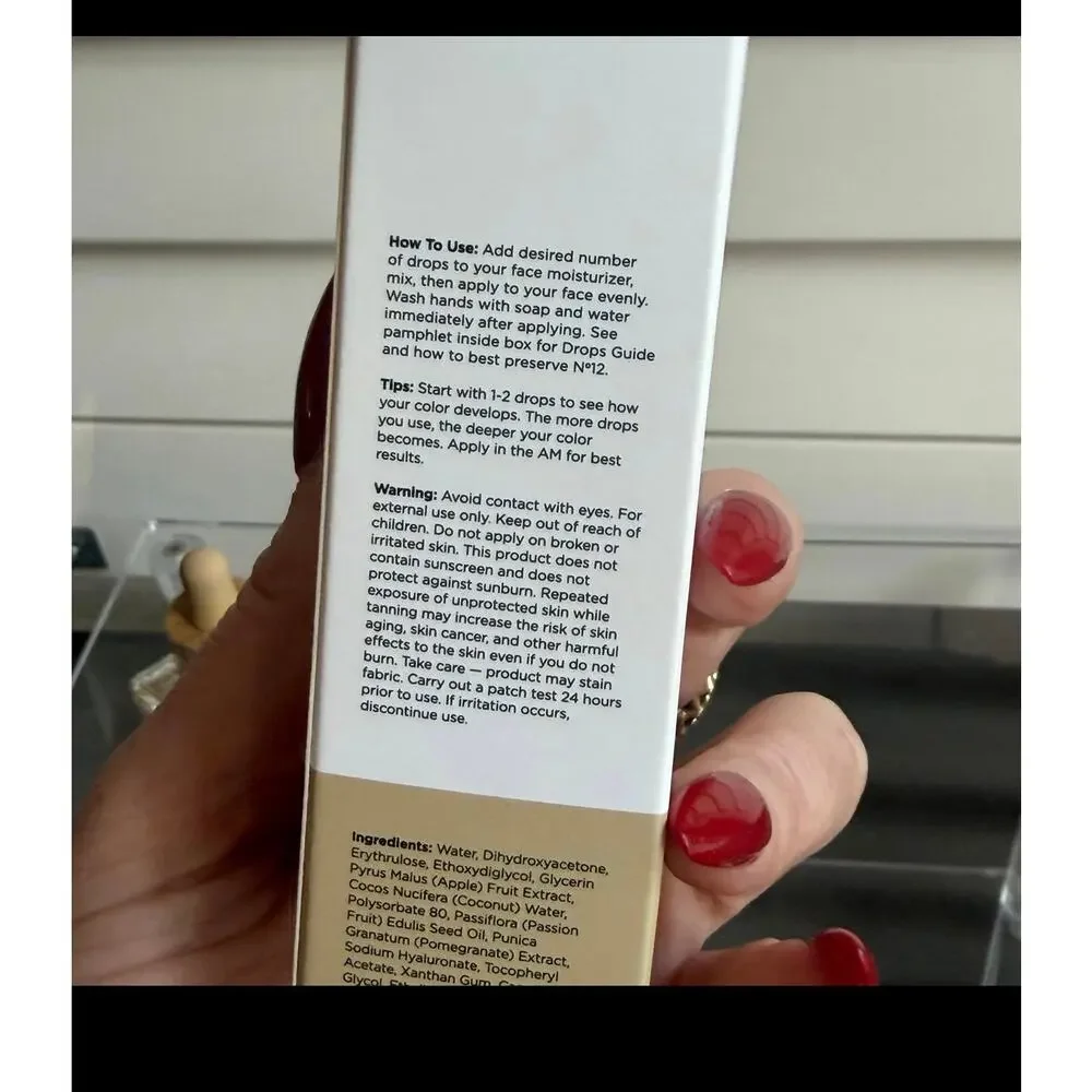 $42 Sephora brand new in box Lux Unfiltered N°12 Bronzing Face Drops - Picture 4 of 4